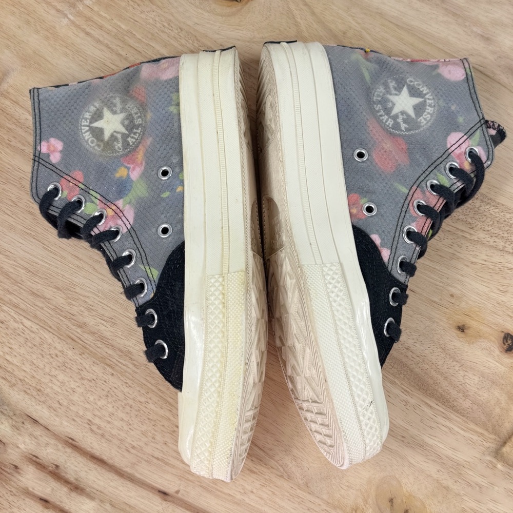 Converse Chuck‎ Taylor 70 High Floral Print Black Sneaker Size 6.5 Men 8.5 Women - Picture 5 of 11